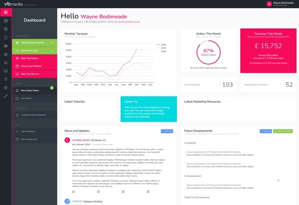 V3 Early Dashboard Layout